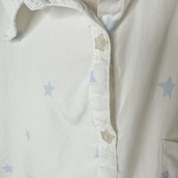Vintage Hallmark Maxine & Floyd Button Up Shirt Size 24W Star Print Embroidered - Picture 9 of 12
